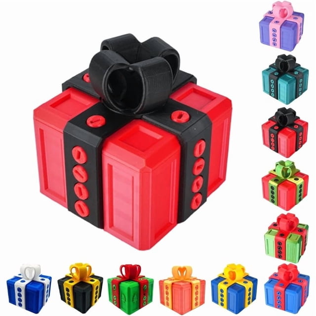 Caja De Bromas: Divertida Caja De Regalo Con Desafío De Tornillo Y Rompecabezas De Broma Sorpresa Para El Dedo Medio. Envoltorio De Regalo Con Truco Para Dinero En Efectivo
