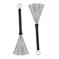 thumbnail image 6 of LEORX Durable Black Bamboo Drum Sticks and Steel Wire Drum Brushes Set, 6 of 8