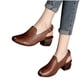 thumbnail image 4 of Amzcrzy Zapatos de mujer,Zapatos de mujer,Zapatillas de mujer, Nuevos zapatos retro de verano de tacón grueso para mujer, cómodos zapatos de abrigo, sandalias de punta abierta Sandalias Mujer Zapatil, 4 of 6