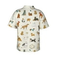 thumbnail image 4 of Xecao Dogs Funny Pets print Hawaiian shirt - a stylish short-sleeve button-down for men, perfect for casual beach and tropical outings., 4 of 9