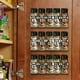 thumbnail image 5 of Especiero de pared, paquete de 5 organizadores adhesivos para cocina con ganchos de plástico, solución para ahorrar espacio en armarios y despensas, ideal para especias, condimentos y, 5 of 8