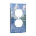 thumbnail image 2 of Yayeee Duplex Wall Plate 1-Gang 4.5"x2.7" Home Receptacle Light Switch Decorative Outlet Cover, Blue Sky and River, 2 of 7