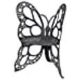thumbnail image 2 of Flower House Chaise Papillon en Métal Intérieur Extérieur pour Patio et Jardin, Noir, 2 of 6