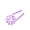 Purple, variant on Adjustable Beaded Jump Rope for with Grips, Cord for Indoor Outdoor Fitness Training