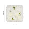 thumbnail image 4 of ToppiJoy 15*15in Artificial Flower Wall Panels, Reusable Artificial Floral Backdrop for Wedding Party Home Photo Background Photography (12Pcs, White), 4 of 27