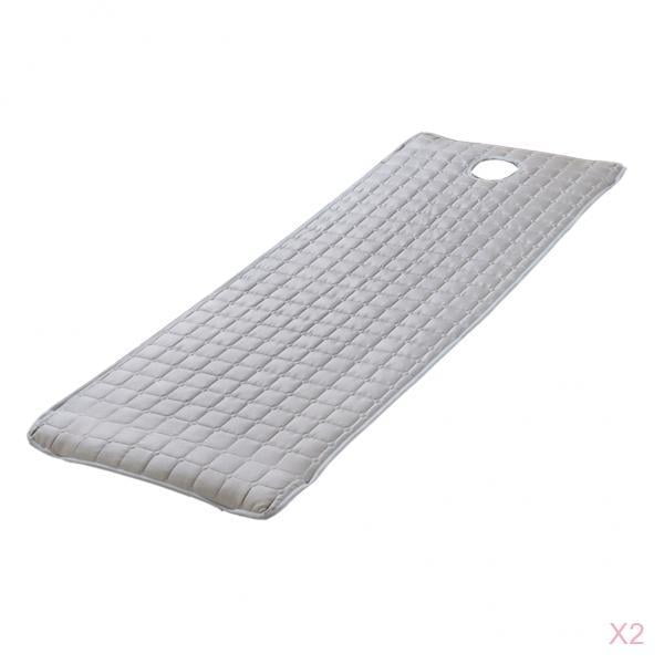 2pcs más gruesa belleza spa almohadilla cubre la cama hoja 73x28 "gris Sunnimix Cubierta de sábana cosmética