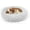 Light Grey-23.0"L x 23.0"W x 7.0"Th, variant on Dog Bed  Cat Calming Faux Pillow Pet Donut Cuddler Round Plush For Large Medium Small Dogs And Cats