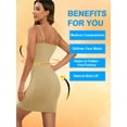 thumbnail image 4 of LELINTA Women’s Strapless Shapewear Full Slip for Under Dresses Tummy Control Dresses Slip Body Shaper Seamless Body Shaper Jumpsuit Top Dresses, 4 of 7