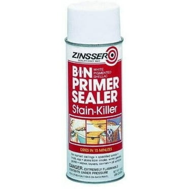 Zinsser B-I-N Shellac-Base Primer Spray, White 13 Oz. Can 6 Pack