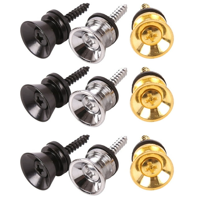 9 Pcs Verrouillage de Sangle de Guitare Bouton Sangle de Guitare Anti-Déchirure