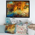 thumbnail image 3 of Designart 'Orange Autumn Forest Reflects On River' Lake House Framed Art Print, 3 of 4