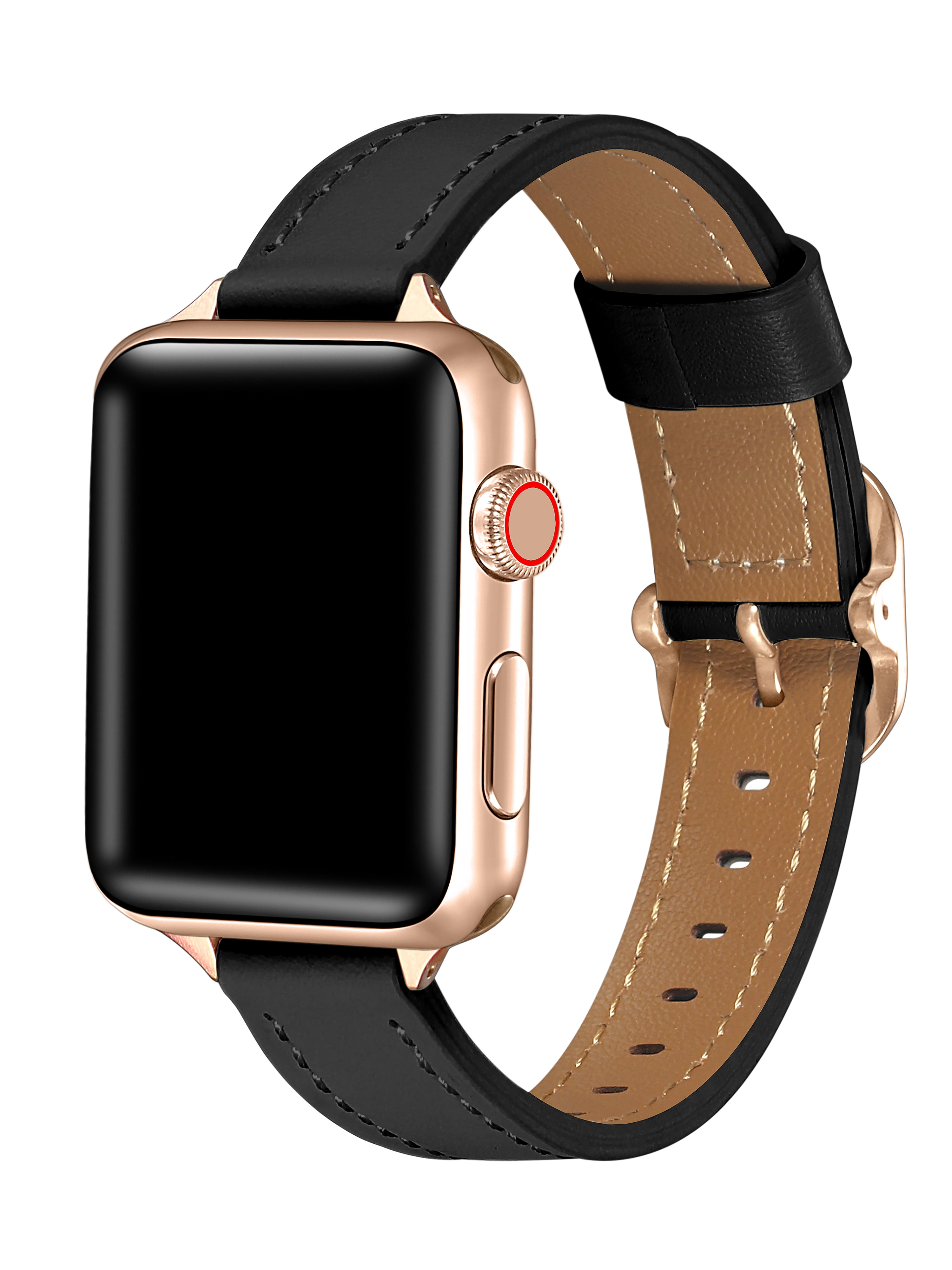 Genuine Leather Band for Apple Watch 42mm 44mm 45mm 46mm 49mm  display picture 1