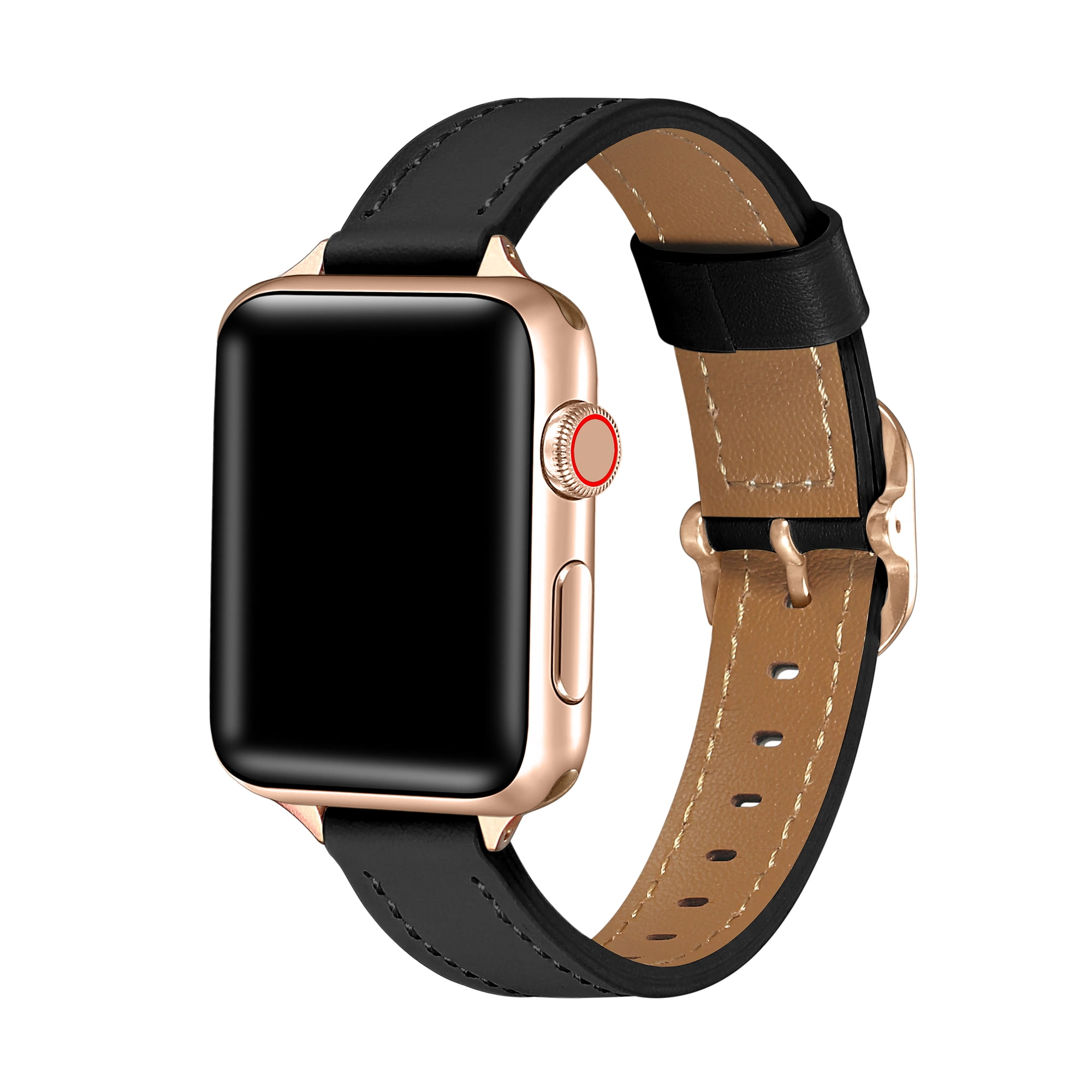 Posh Tech Carmen Faux Leather Band for Apple Watch, Samsung, Garmin, 20mm Band Models