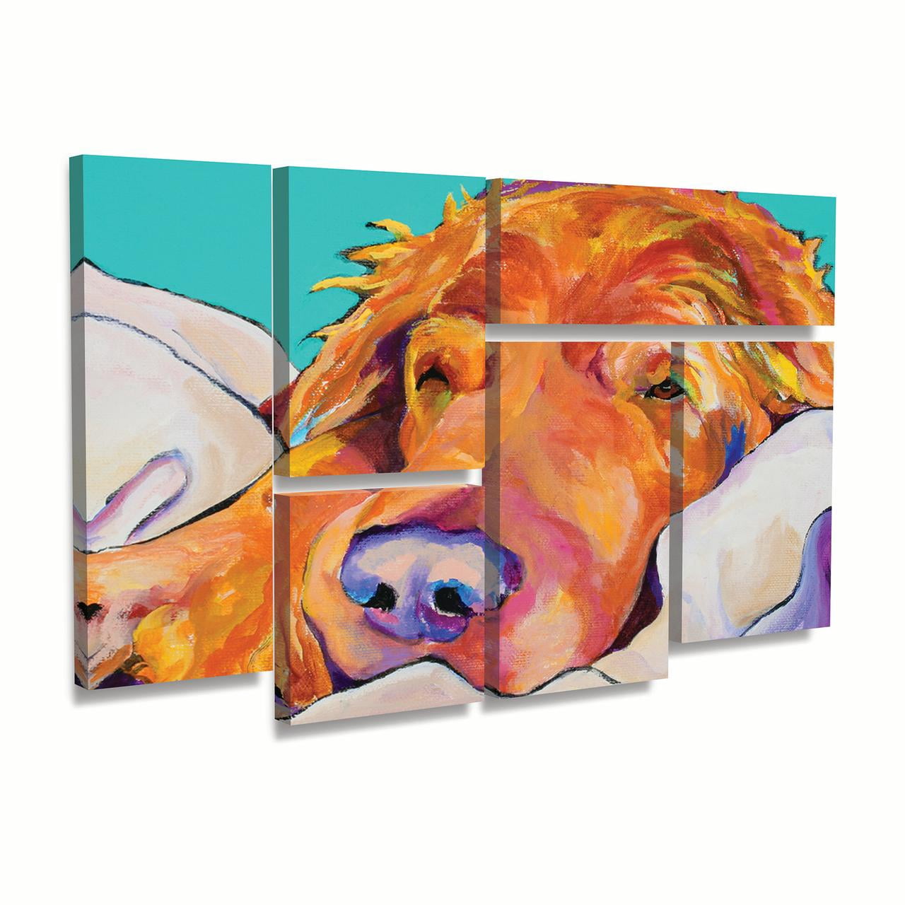 Trademark Fine Art 'Snoozer King' Canvas Art by Pat Saunders-White