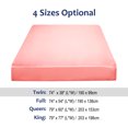 thumbnail image 6 of Unique Bargains Silky Deep Pocket Bed Sheet Soft Twin Pink, 6 of 8