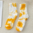 thumbnail image 2 of Wensltd Women Crew Socks Breathable Winter Socks Mid Tube Thick Warm Fleece Floor Sock Purple, 2 of 2