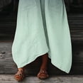 thumbnail image 7 of DeHolifer Summer Dresses for Women Vacation Trendy Short Sleeve Scoop Neck Cotton Linen Dress Loose Flowy Beach Sundress Gray XL, 7 of 7