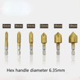 thumbnail image 6 of New Countersink Tool Bit Set 1/4'' Hex Shank Counter Sink For Steel Metal Wood B, 6 of 6