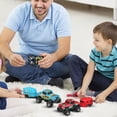 thumbnail image 7 of Mini RC Car, 1/64 Scale Mini Remote Control Truck with Trailer, 2.4Ghz & APP Remote Control, Rechargeable Alloy Shell Mini RC Cars with Lights, Steering Adjustable(Gray), 7 of 7