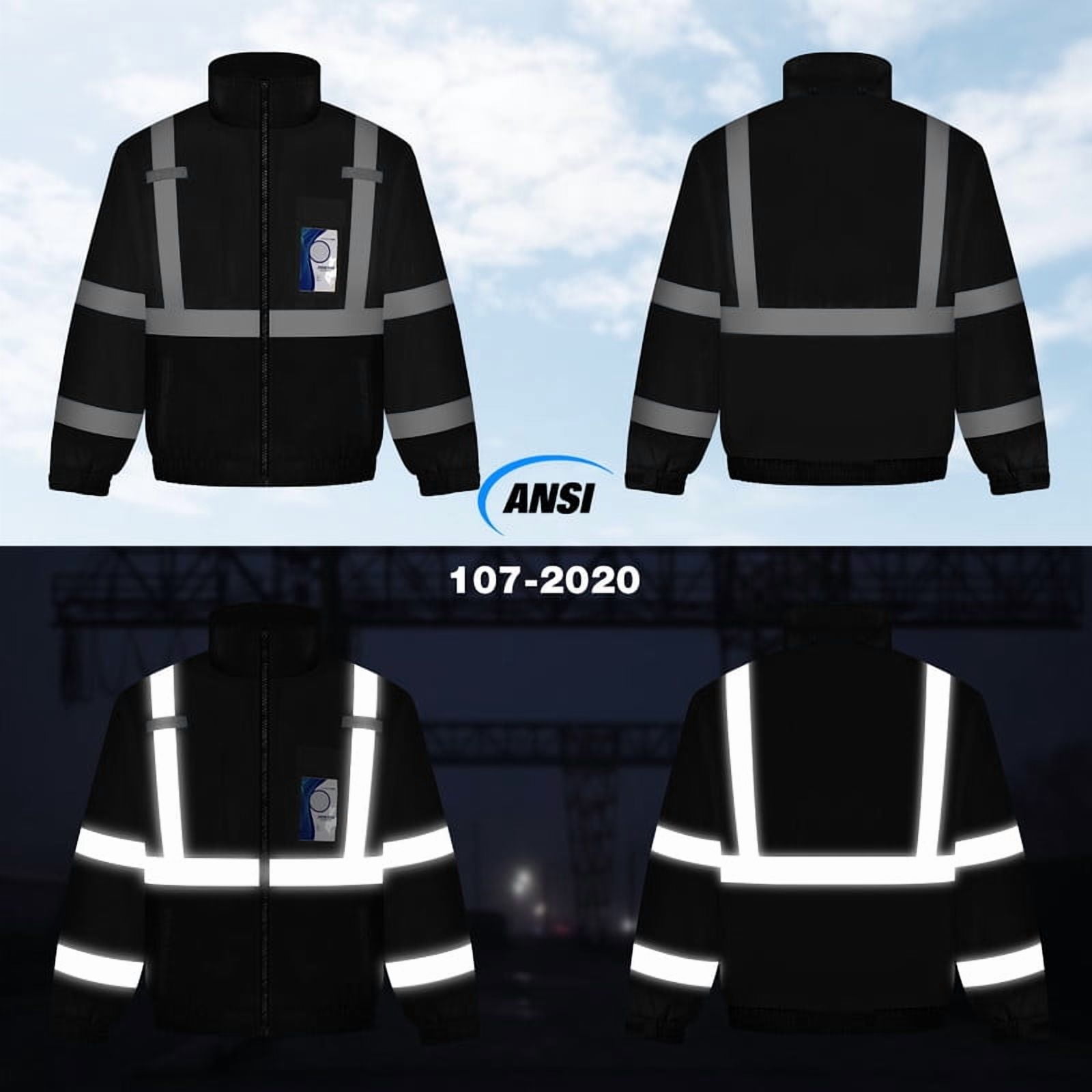 TCCFCCT Construction Jacket for Men, Waterproof Hi Vis Class 3