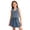 Blue, variant on BLTIBY Toddler Girls Denim Outfits Solid Color Button Down Vest Tops and Pleated Skirts 2Pcs Summer Sets Blue 4-5 Years