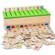 thumbnail image 1 of Caja de clasificación de conocimientos educativos de madera en lenguaje dual, 1 of 5