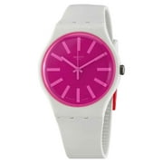 Swatch Strawbeon Hot Pink Dial Unisex Watch SUOW162