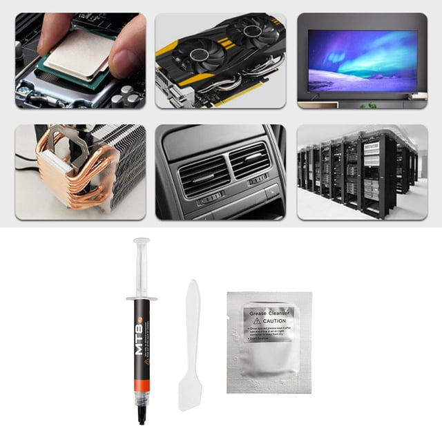 de compuesto térmico, de enfriamiento de grasa térmica para disipador de calor 4G con herramienta para procesador de CPU GPU Hugo Pasta de Compuesto Térmico