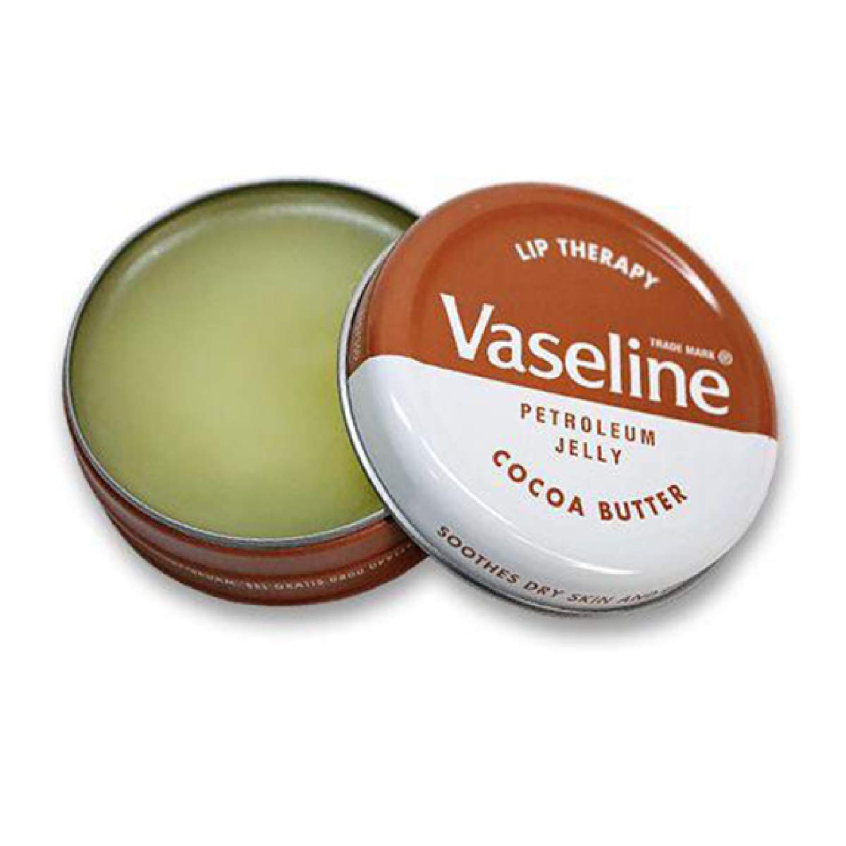 Vaseline Lip Therapy Lip Balm Tin, Cocoa Butter, 0.6 oz 4-Packs