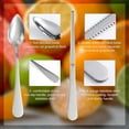 thumbnail image 3 of QZS Stainless Steel Grapefruit Spoons,Silver Portable Kiwi Utensil Tool for Melon,Reusable Dessert Spoons,4 Stainless Steel Spoons and 1 Knife, 3 of 6