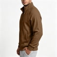 thumbnail image 5 of Horkkom Zip Up Jacket Solid Color Mock Neck Winter Outfits Sweatshirt Casual Stylish Sweatshirt M, 5 of 6