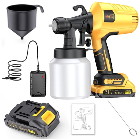 DGB Cordless Paint Sprayer, Electric Spray Gun, Handheld Power Sprayer for Home Painting, Furniture, Walls, and DIY Projects