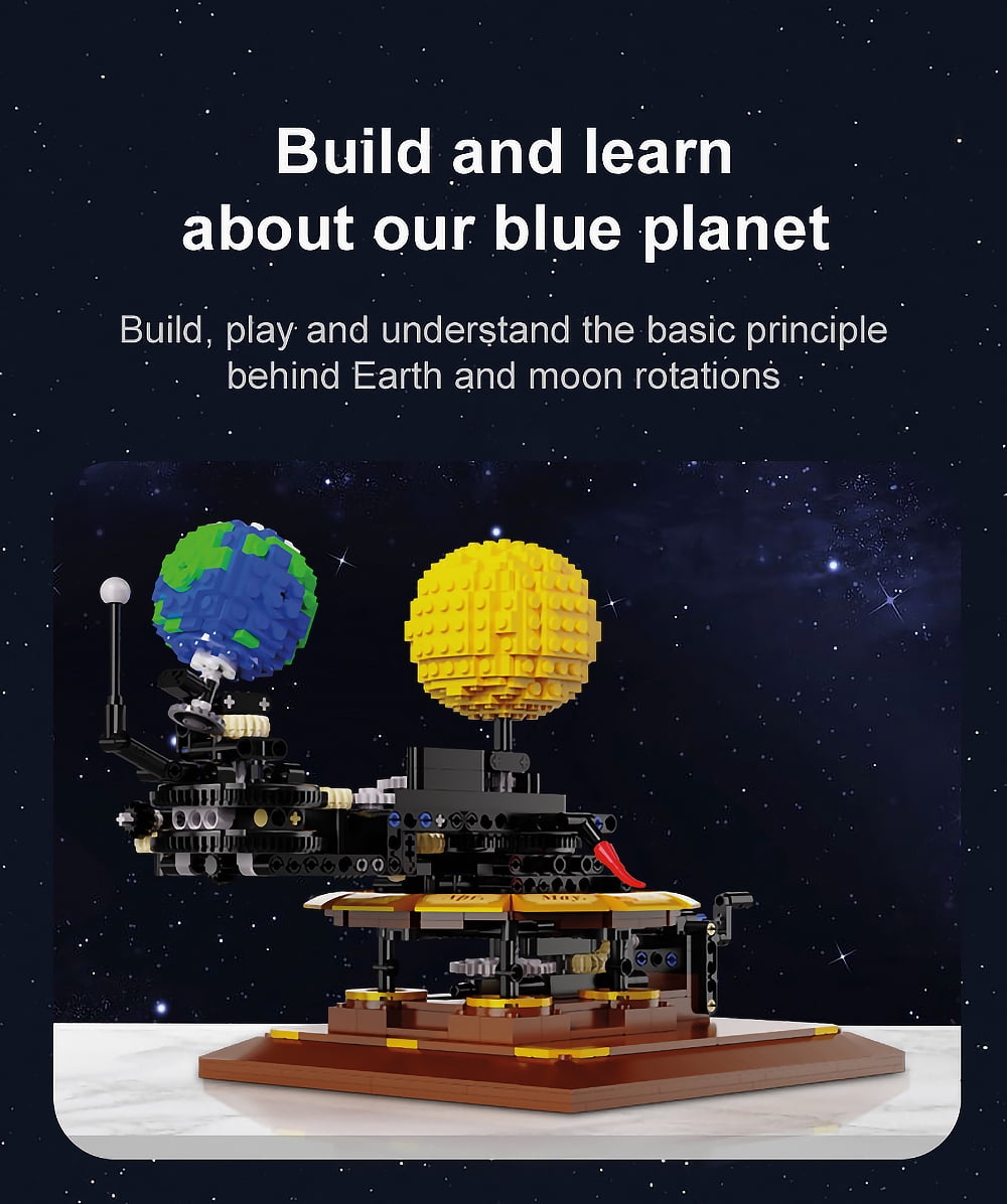 CaDA® MASTER series Solar System Model Science Experiment Education Kit C71004W Building Toy for Kids (865 Pieces)