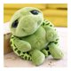 thumbnail image 1 of Muñeco de peluche de tortuga de ojos grandes y verde suave de 20 cm, juguete para bebés y niños, 1 of 6