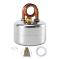 thumbnail image 1 of 1 Ensemble de Réchaud de Camping Portable avec Support, Sac de Rangement, Réchaud Brûleur en Acier Inoxydable Léger, Mini Fournaise à Combustible Liquide pour Aventures en Plein Air, Sac à Dos, Randonnée, 1 of 8