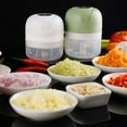 thumbnail image 5 of Mini Blender  Baby Food Blender  Electric Garlic Chopper  100/250ml Mini Food Chopper  Wireless Powerful Garlic Press Chopper for Garlic  Fruit  Onions  Meat  Salad, 5 of 5