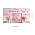 thumbnail image 2 of Happy Valentine's Day Garage Door Banner 5.9x13 ft - Large Yard Decor Photo Backdrop for Bridal Shower Wedding Anniversary Party Supplies, Outdoor Indoor Home Holiday Decorations, 2 of 5