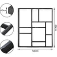thumbnail image 4 of Reusable Cement Moulds for Lawn Sidewalks, Polypropylene Material Concrete Molds, Diy Stepping Stones Kit Decorative Stones, Very High Quality And Stable Newbie Friendly Quick, 4 of 5