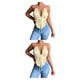 thumbnail image 4 of Chaleco sexy Minnieouse Escote en V profundo mujer camisola ajustada color sólido Sin espalda gris verde negro Albaricoque S M L XL XXL 3XL, 4 of 5