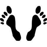 Custom Designs Pair Of Feet Kids Boys Bed Room