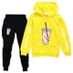 thumbnail image 1 of Otoño e invierno, traje de niño nuevo, ropa deportiva, sudadera con capucha de 2 piezas + pantalones, ropa deportiva para correr, conjunto de jersey de chándal zhangyuxiang LED, 1 of 2