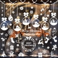 thumbnail image 4 of RV Juego de 12 piezas Colgante de Navidad Muñeco de nieve Copo de nieve Etiqueta de vidrio para ventana Sailing Electrónica, 4 of 5