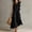 Black women's flowy maxi dress a1, variant on Women's Round Neck Sleeveless Ruffle Flowy Maxi Dress Solid Boho Beach Vacation Sundresses Summer Casual Lightweight Long Dresses, Gray M