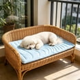 thumbnail image 4 of Dog Cooling Mat, Thickened Breathable Cold Pad for Summer Active Dog, 36x22in Portable Washable Kennel Crate Pet Bed, Rapid Cooling Durable, Blue, 4 of 6