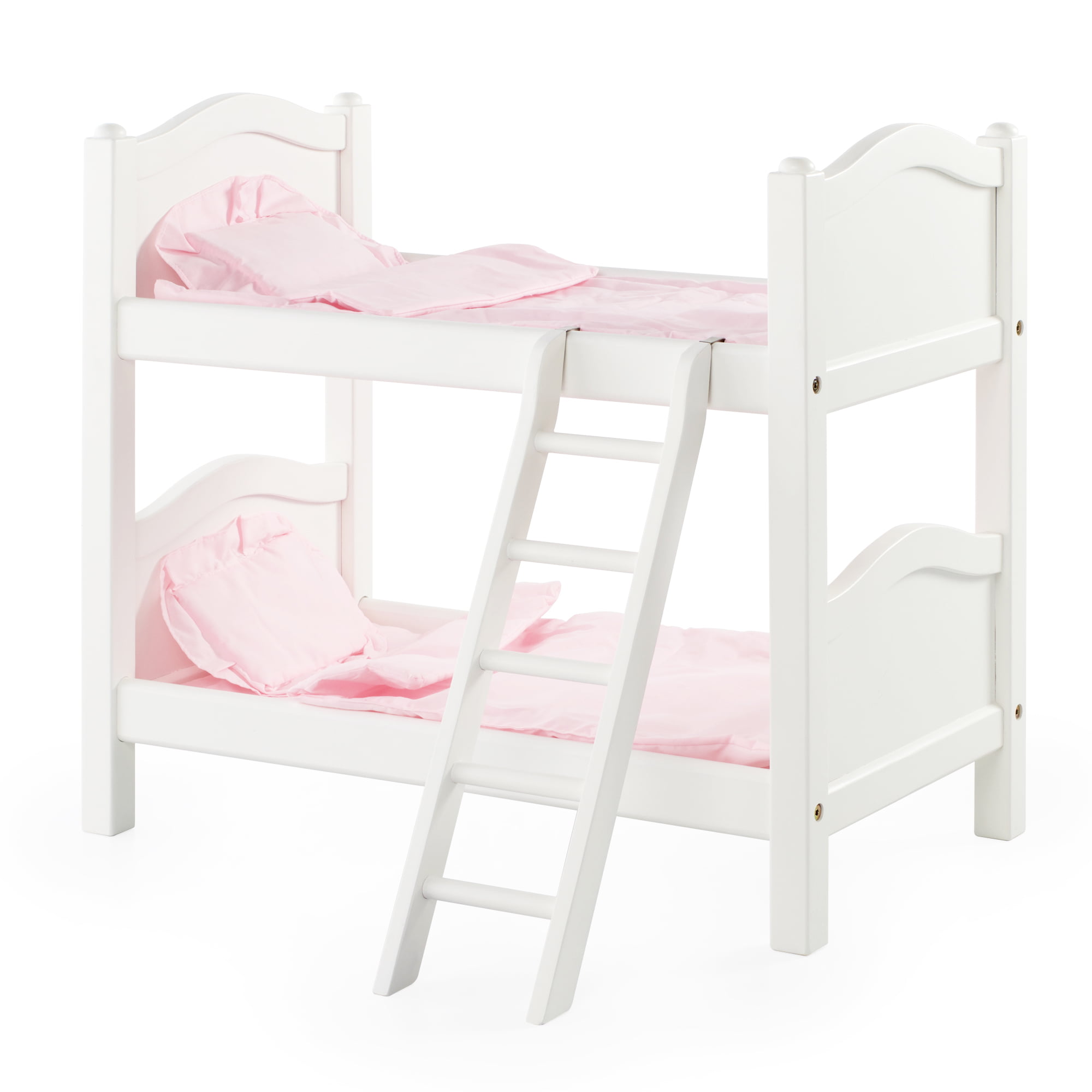 Doll Bunk Bed White Com, Wooden Doll Bunk Beds With Ladder