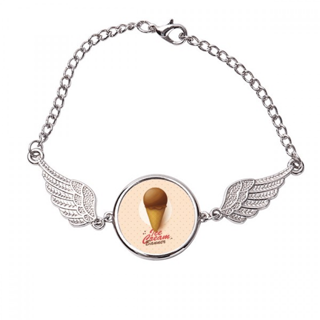 brown chote ice cream cones Pulsera pulsera pulsera alas de ángel pulsera
