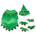 thumbnail image 2 of Dog Christmas Costumes Set Pet Elf Outfit Role Playing Clothes Set Dog Accessories New, 2 of 4
