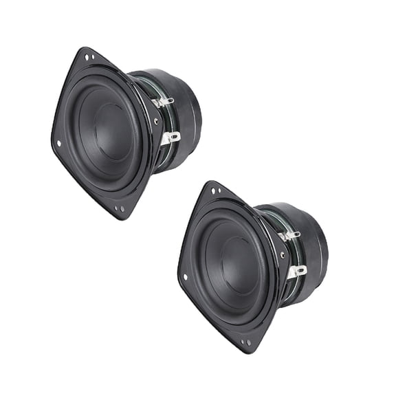 1Pair 3inch Music Full Ranges Speaker 4Ohm 25W Midranges Speaker Magnetic Portable Speaker