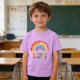 thumbnail image 2 of Camiseta Gráfica de la Temporada de la Escuela de las Niñas de los Niños de Manga Corta, Linda Impresión de la Camiseta Casual para los Niños 3-10 Años de Uso Diario, 2 of 9