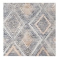 thumbnail image 3 of Unique Loom Caspian Collection Area Rug - Aktau (7' 10" Square Gray Cream/Silver), 3 of 6